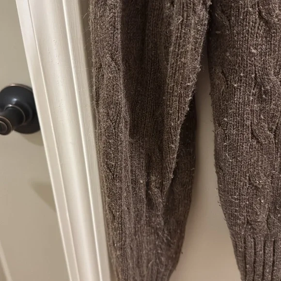 MEN’S POLO BY RALPH LAUREN 100% SILK BROWN SWEATER. CABLE KNIT - Picture 5 of 12